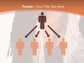 A Woman With Tattoos On Her Chest And A Veil Over Her Head PowerPoint Template