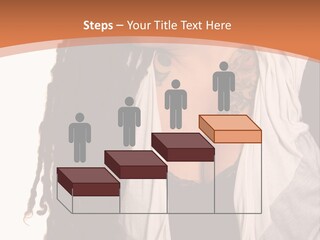 A Woman With Tattoos On Her Chest And A Veil Over Her Head PowerPoint Template