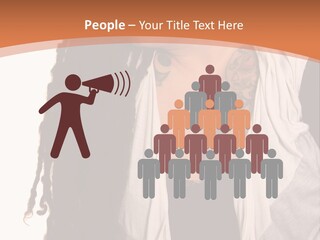 A Woman With Tattoos On Her Chest And A Veil Over Her Head PowerPoint Template