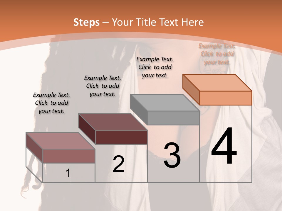 A Woman With Tattoos On Her Chest And A Veil Over Her Head PowerPoint Template