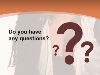 A Woman With Tattoos On Her Chest And A Veil Over Her Head PowerPoint Template