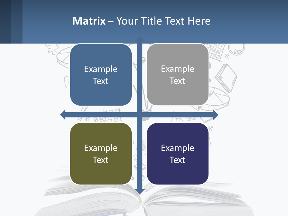 A Book With A Light Bulb Surrounded By Icons PowerPoint Template