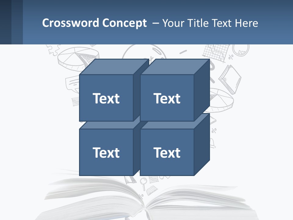 A Book With A Light Bulb Surrounded By Icons PowerPoint Template