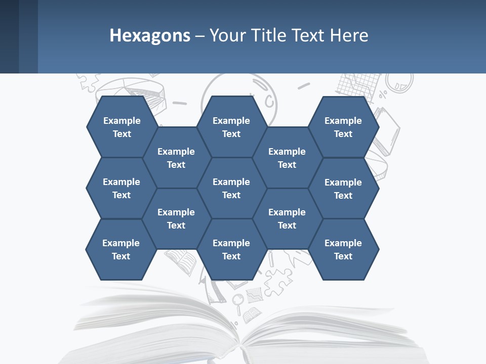 A Book With A Light Bulb Surrounded By Icons PowerPoint Template