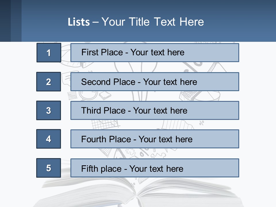 A Book With A Light Bulb Surrounded By Icons PowerPoint Template