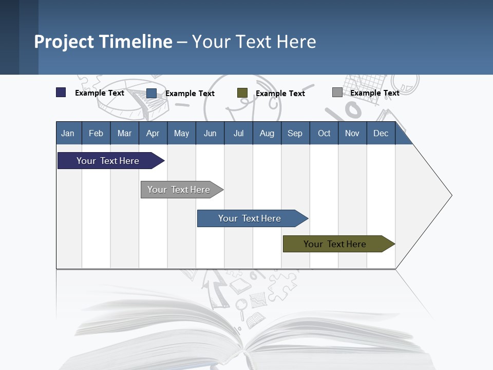 A Book With A Light Bulb Surrounded By Icons PowerPoint Template