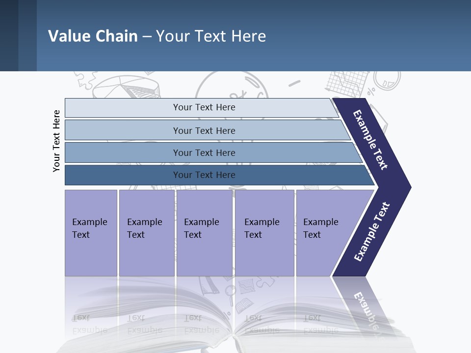 A Book With A Light Bulb Surrounded By Icons PowerPoint Template