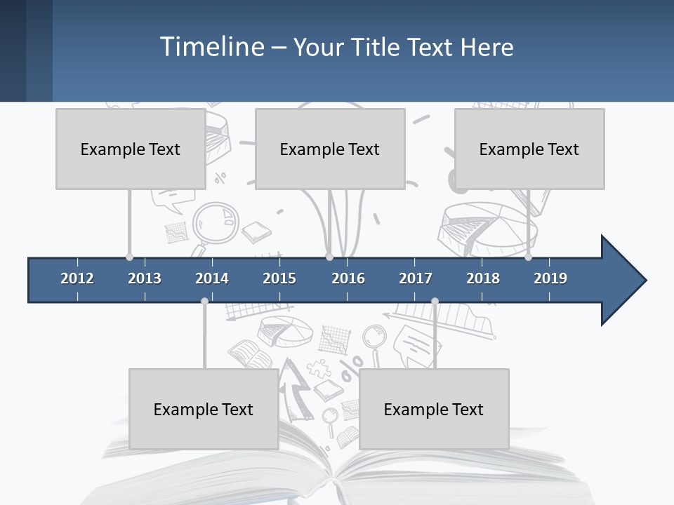 A Book With A Light Bulb Surrounded By Icons PowerPoint Template