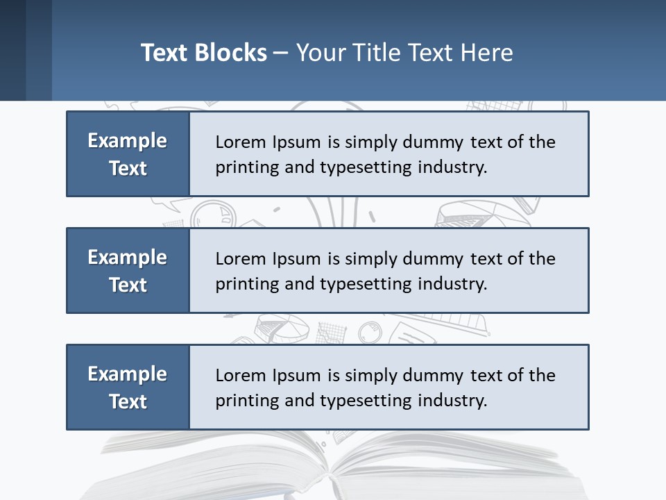 A Book With A Light Bulb Surrounded By Icons PowerPoint Template