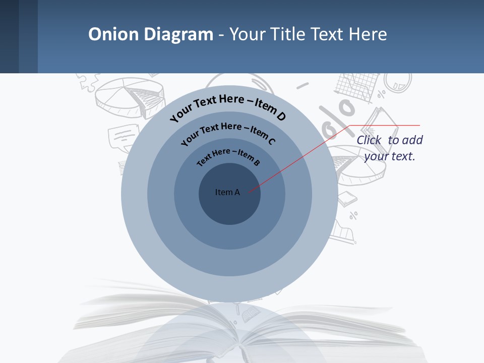 A Book With A Light Bulb Surrounded By Icons PowerPoint Template