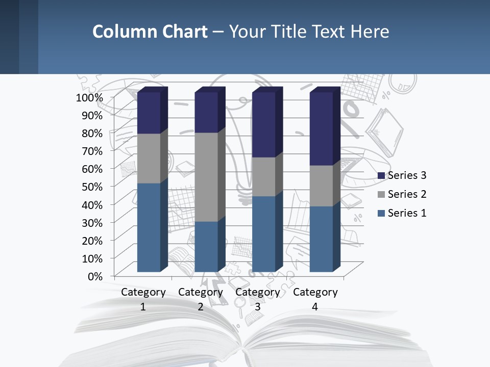 A Book With A Light Bulb Surrounded By Icons PowerPoint Template