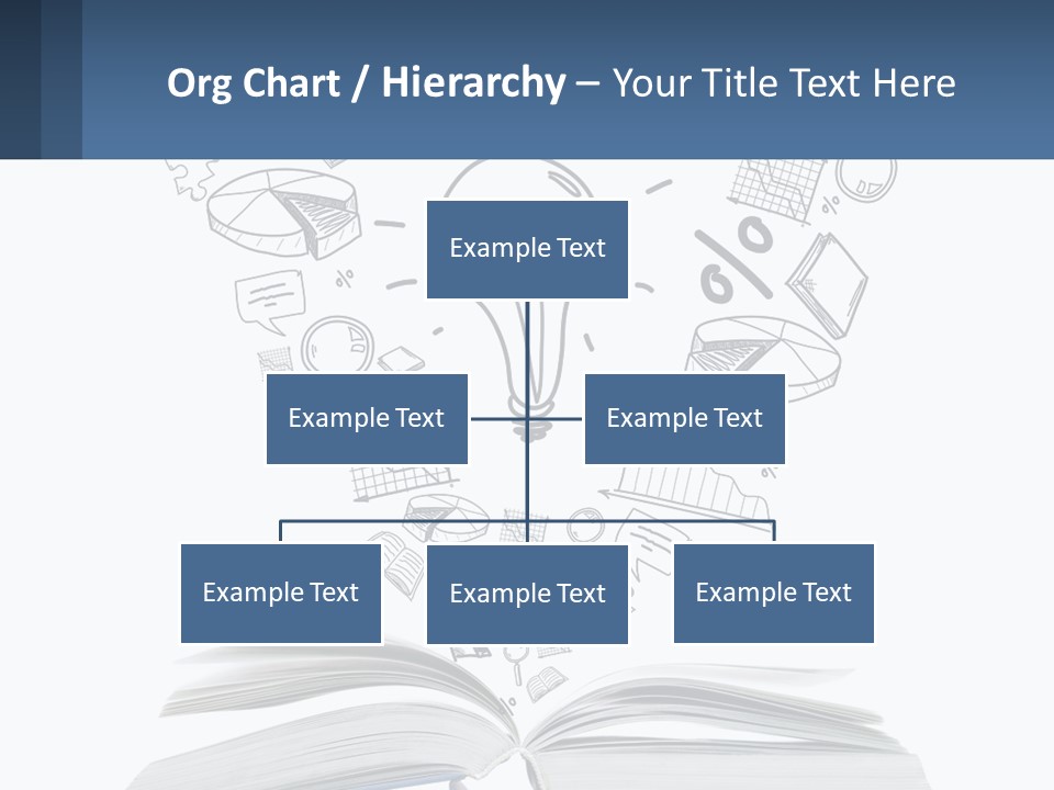 A Book With A Light Bulb Surrounded By Icons PowerPoint Template