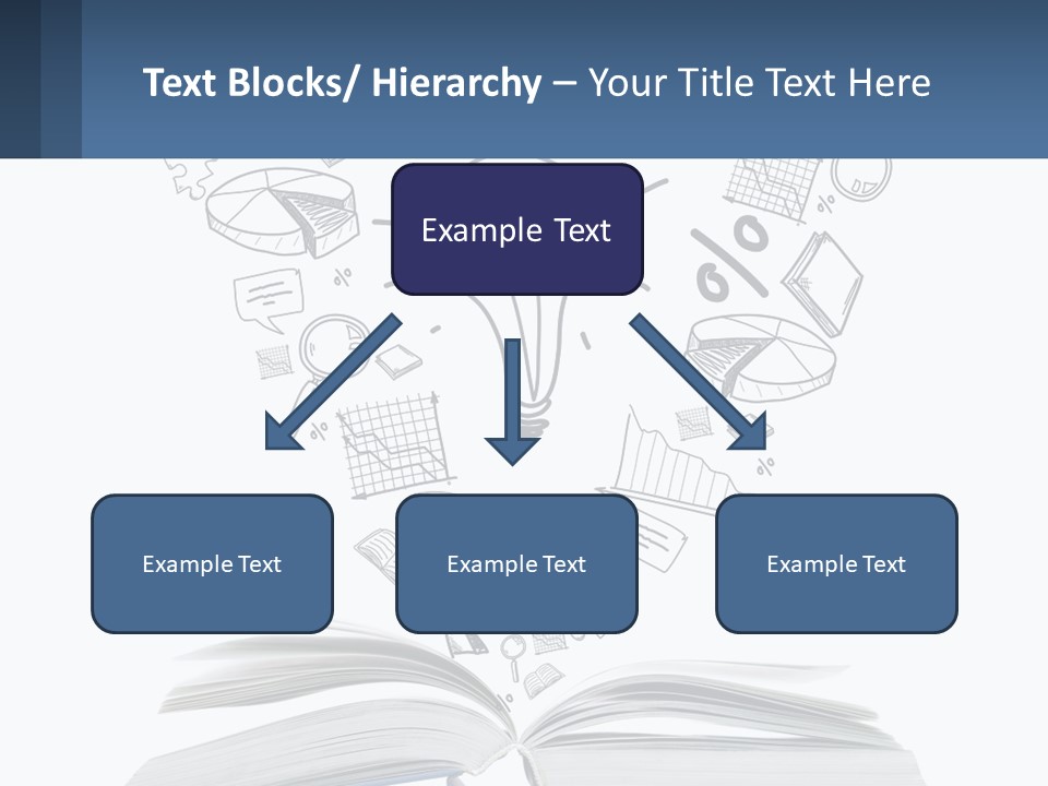 A Book With A Light Bulb Surrounded By Icons PowerPoint Template