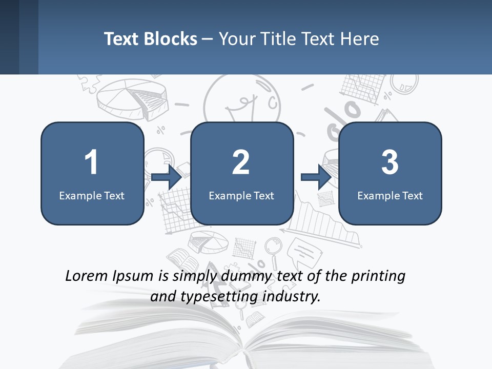A Book With A Light Bulb Surrounded By Icons PowerPoint Template