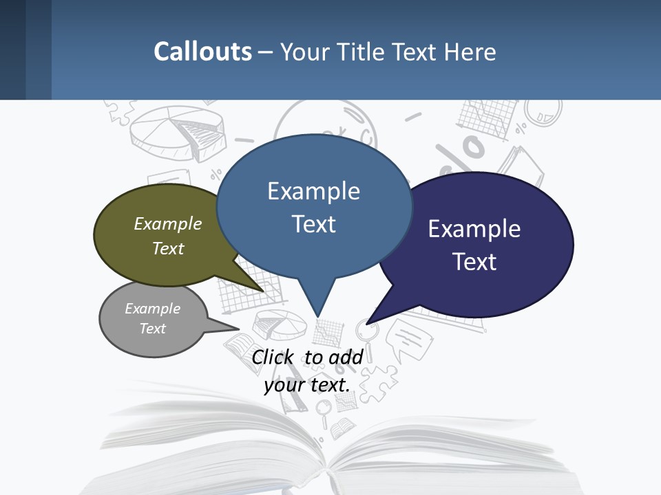 A Book With A Light Bulb Surrounded By Icons PowerPoint Template