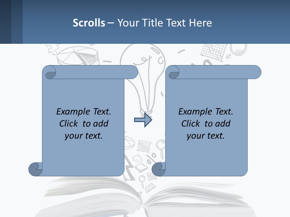 A Book With A Light Bulb Surrounded By Icons PowerPoint Template