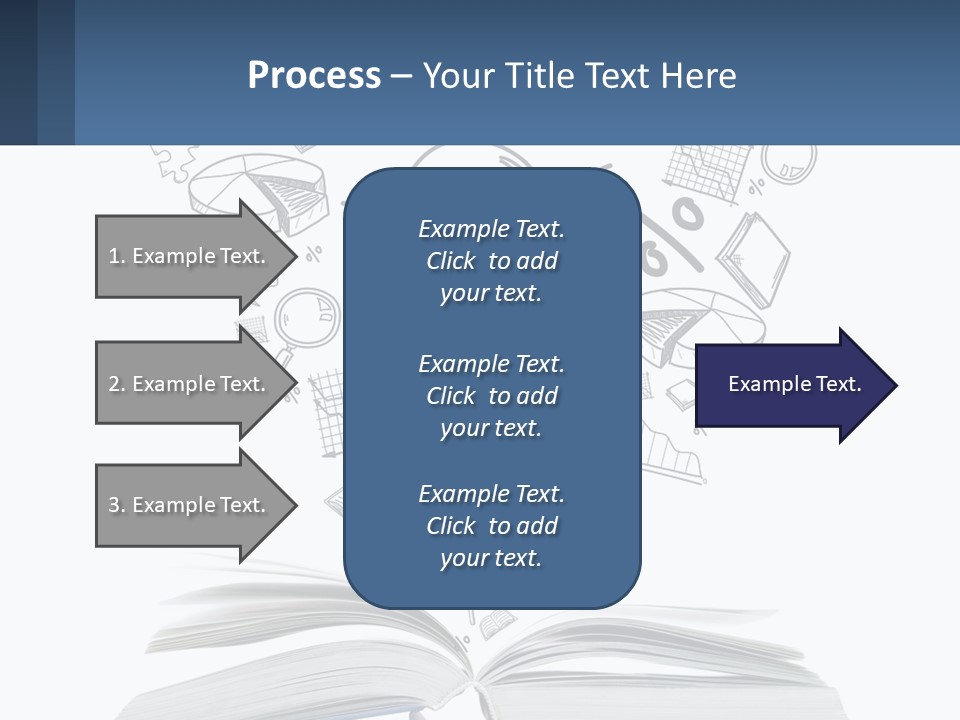 A Book With A Light Bulb Surrounded By Icons PowerPoint Template