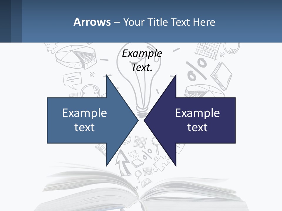 A Book With A Light Bulb Surrounded By Icons PowerPoint Template