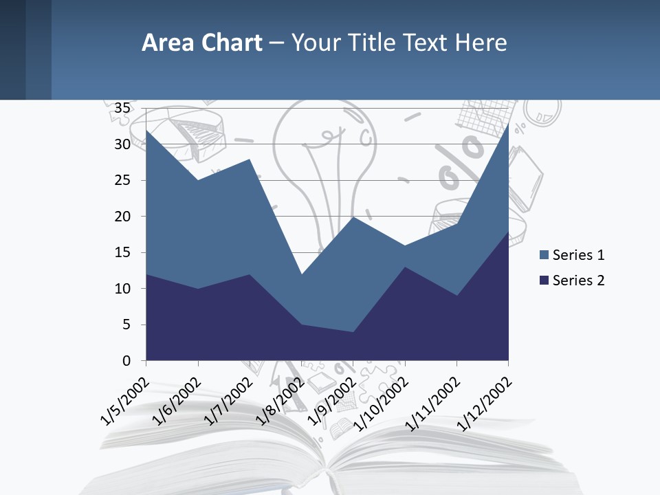 A Book With A Light Bulb Surrounded By Icons PowerPoint Template