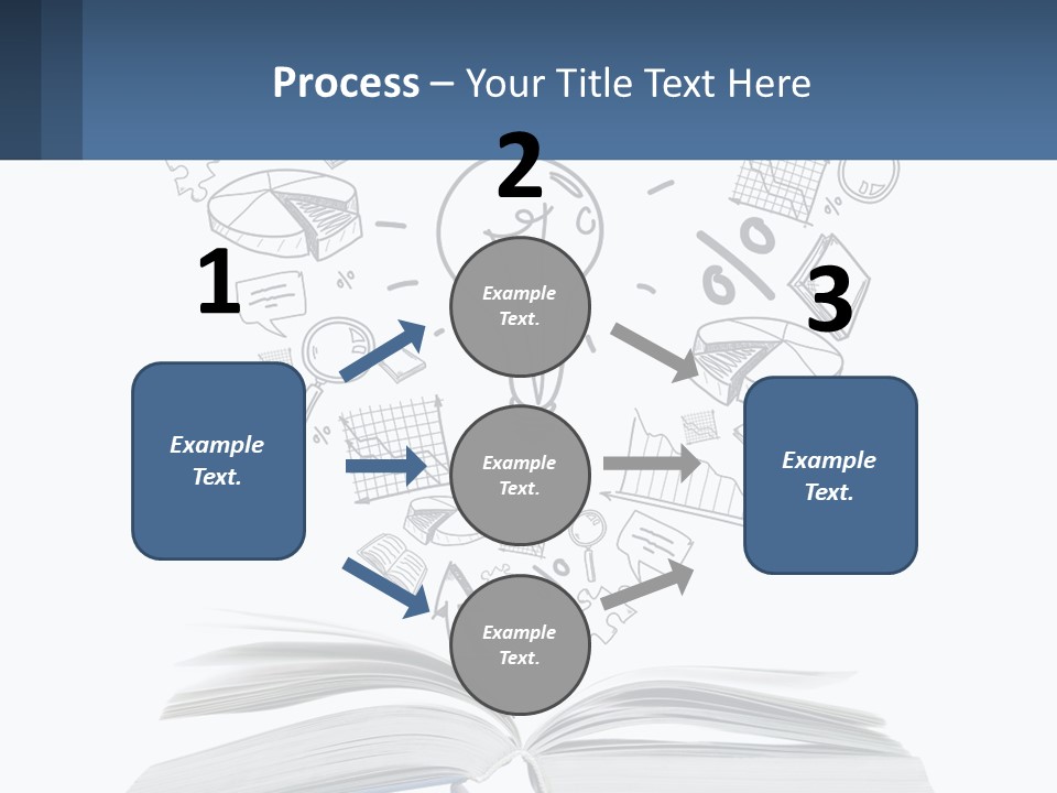 A Book With A Light Bulb Surrounded By Icons PowerPoint Template