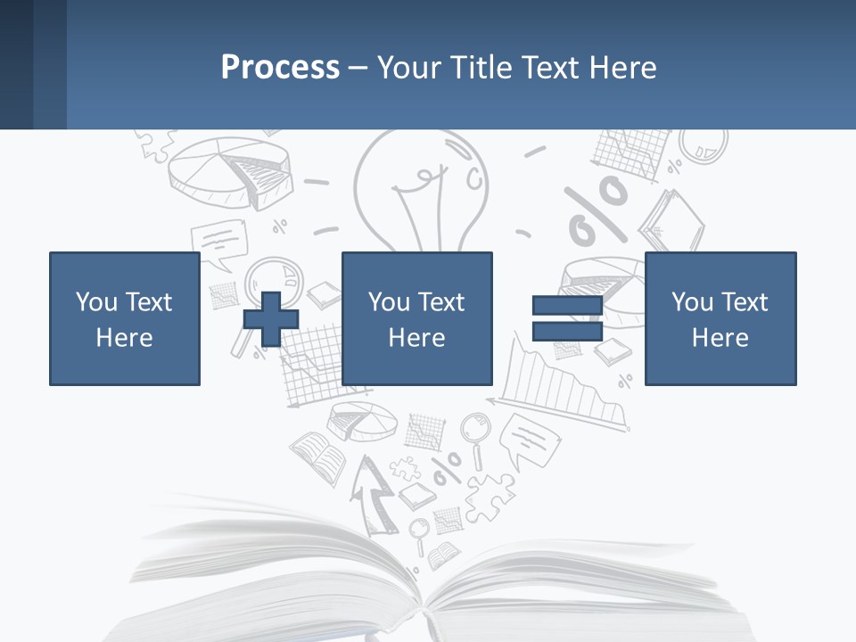 A Book With A Light Bulb Surrounded By Icons PowerPoint Template