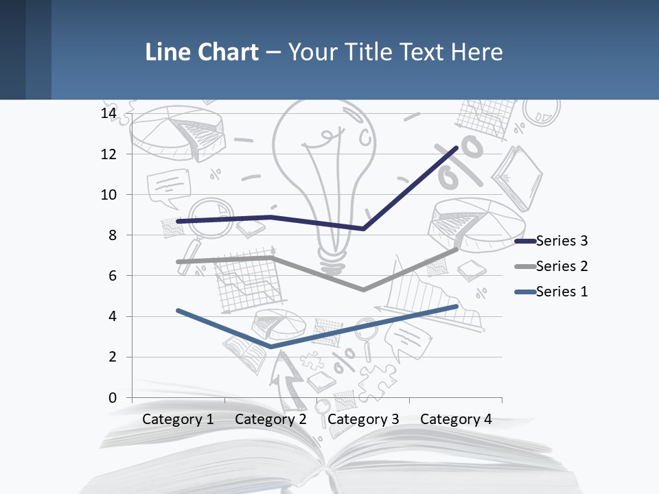 A Book With A Light Bulb Surrounded By Icons PowerPoint Template