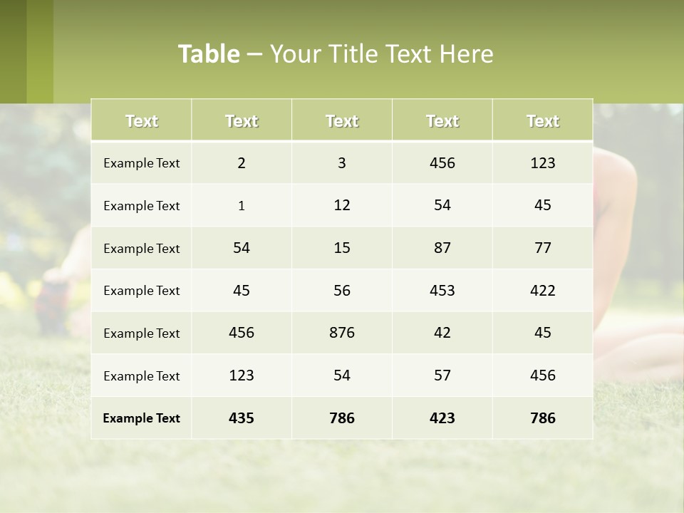 A Group Of Women Doing Stretching Exercises In A Park PowerPoint Template