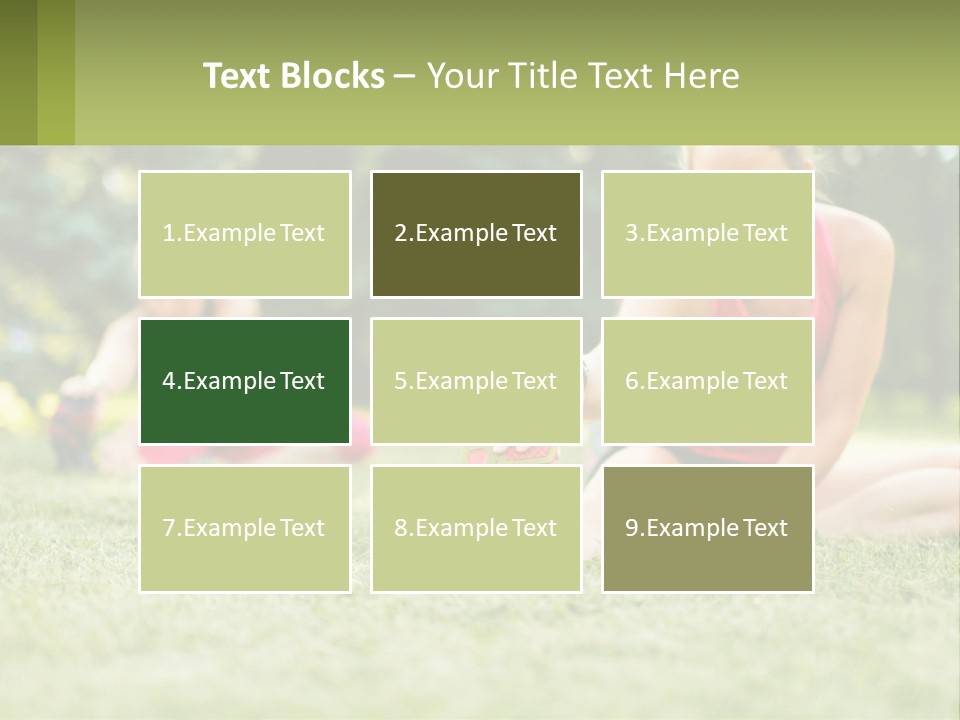 A Group Of Women Doing Stretching Exercises In A Park PowerPoint Template