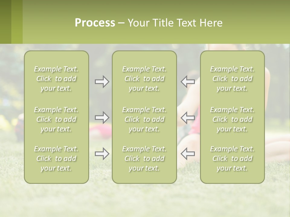 A Group Of Women Doing Stretching Exercises In A Park PowerPoint Template