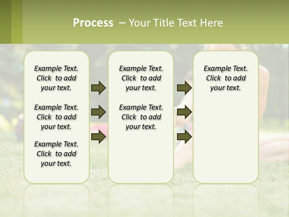 A Group Of Women Doing Stretching Exercises In A Park PowerPoint Template