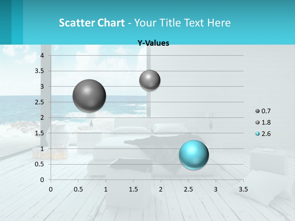 A Bedroom With A View Of The Ocean PowerPoint Template