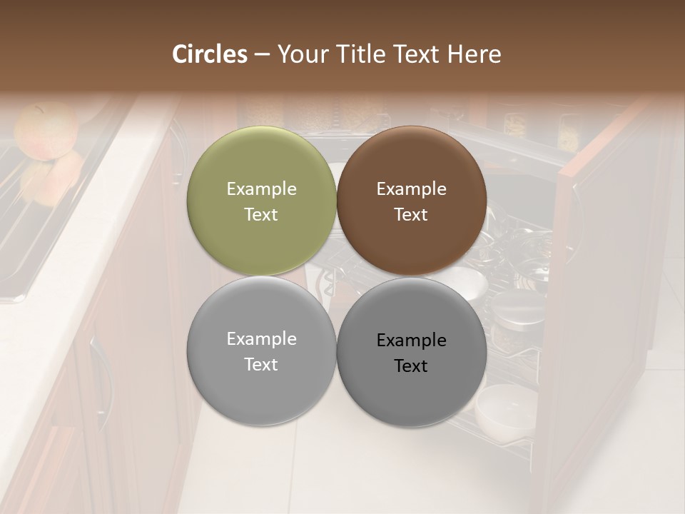 A Kitchen With A Sink And A Dish Rack PowerPoint Template