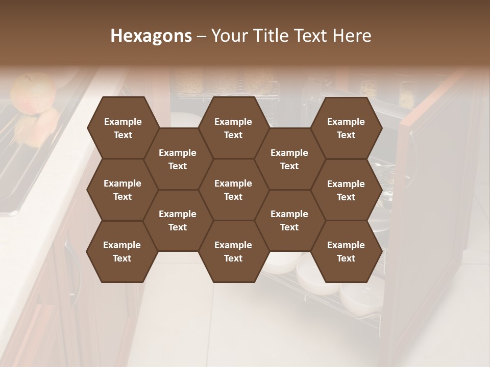 A Kitchen With A Sink And A Dish Rack PowerPoint Template