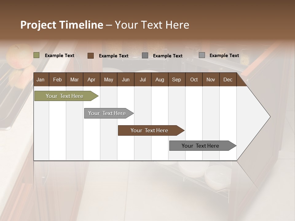 A Kitchen With A Sink And A Dish Rack PowerPoint Template