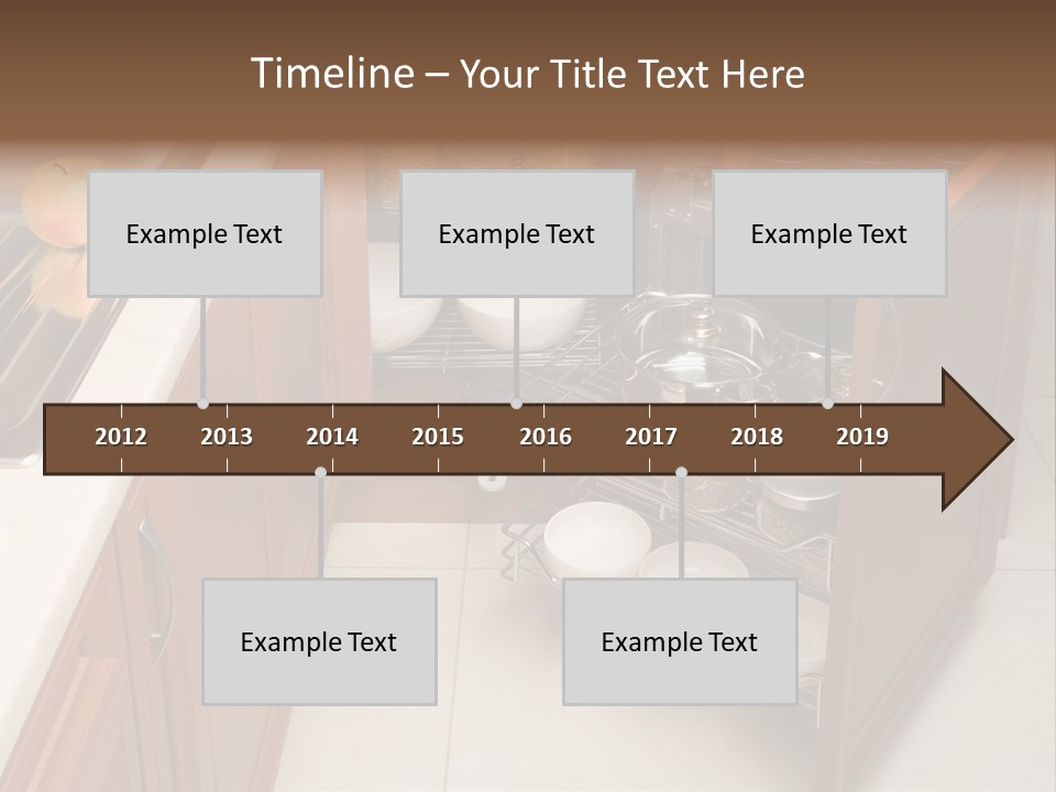 A Kitchen With A Sink And A Dish Rack PowerPoint Template