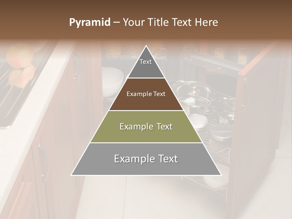 A Kitchen With A Sink And A Dish Rack PowerPoint Template