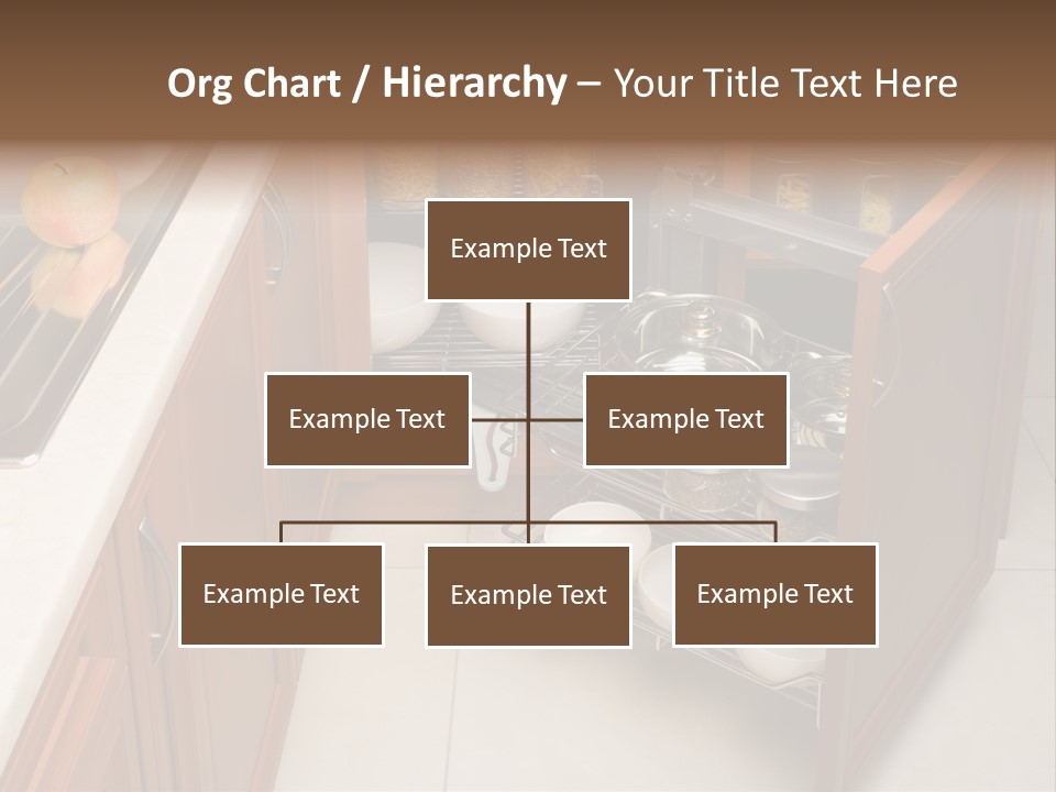A Kitchen With A Sink And A Dish Rack PowerPoint Template