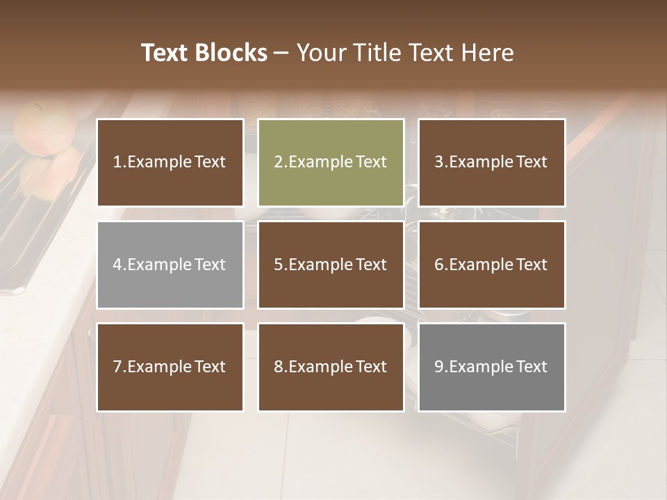 A Kitchen With A Sink And A Dish Rack PowerPoint Template