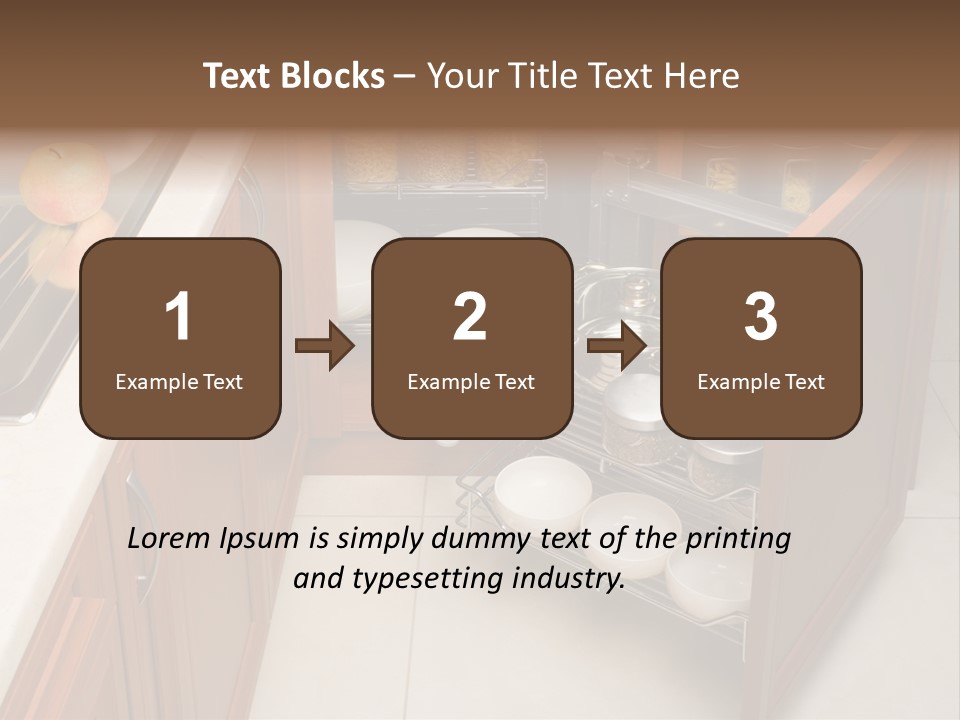 A Kitchen With A Sink And A Dish Rack PowerPoint Template
