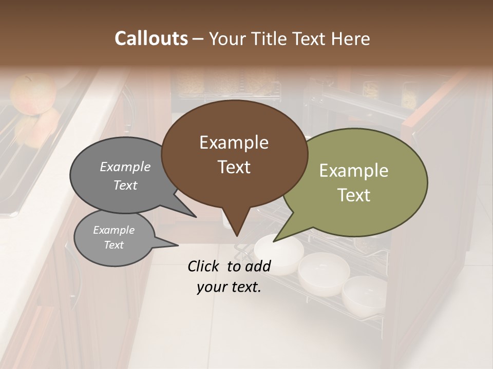 A Kitchen With A Sink And A Dish Rack PowerPoint Template