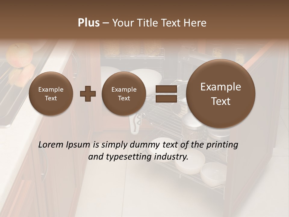 A Kitchen With A Sink And A Dish Rack PowerPoint Template