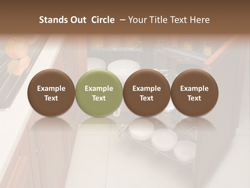 A Kitchen With A Sink And A Dish Rack PowerPoint Template