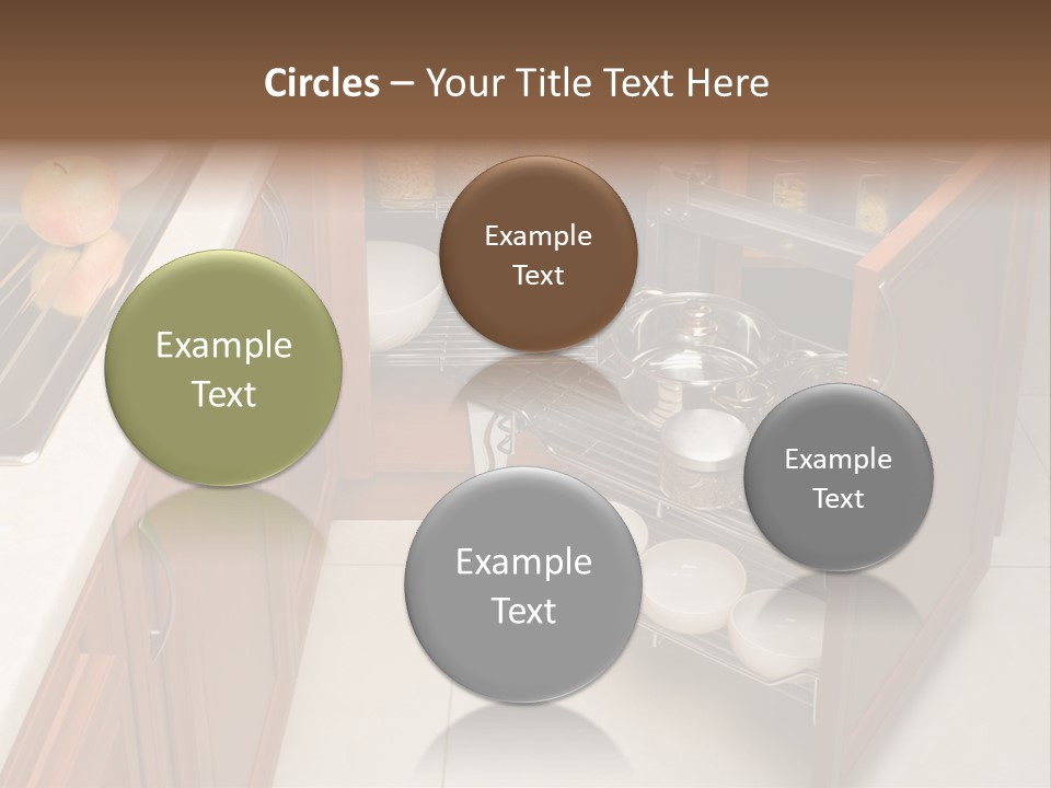 A Kitchen With A Sink And A Dish Rack PowerPoint Template