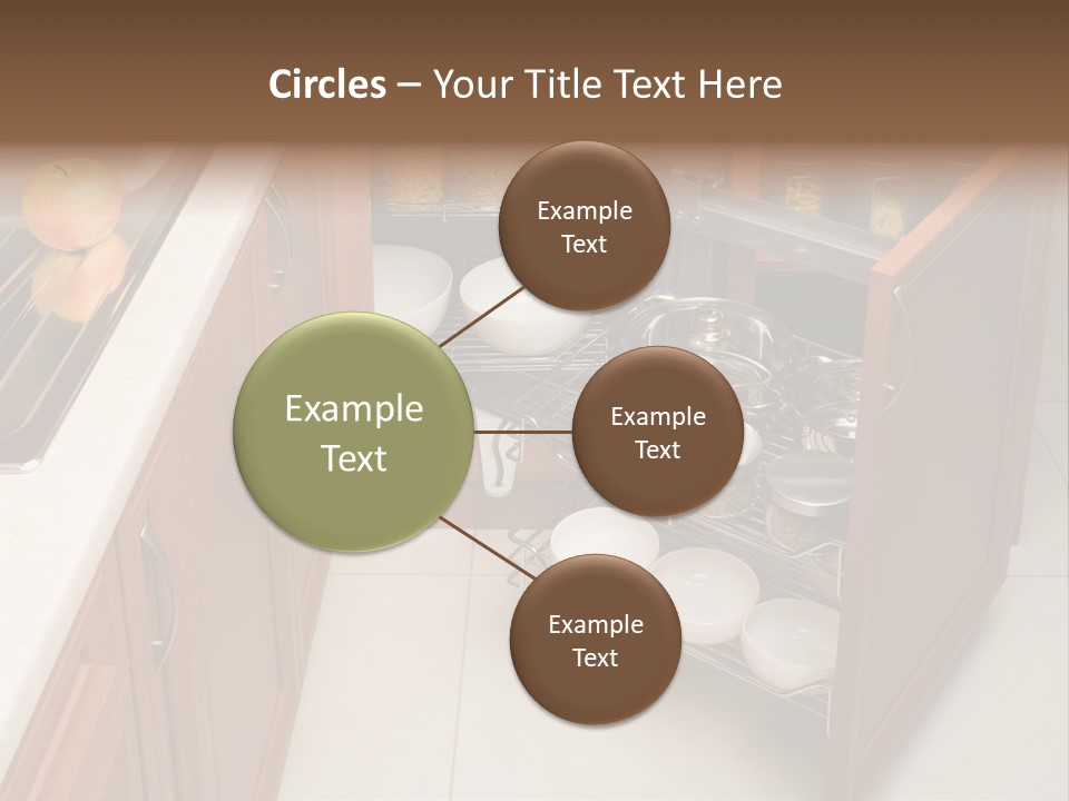 A Kitchen With A Sink And A Dish Rack PowerPoint Template