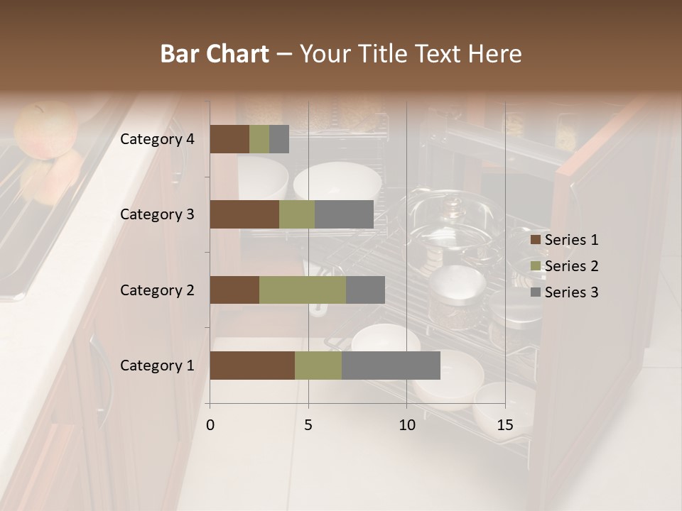 A Kitchen With A Sink And A Dish Rack PowerPoint Template