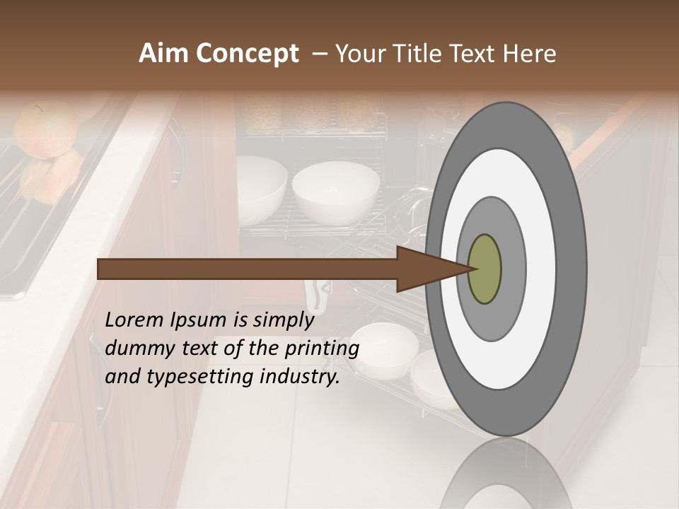 A Kitchen With A Sink And A Dish Rack PowerPoint Template