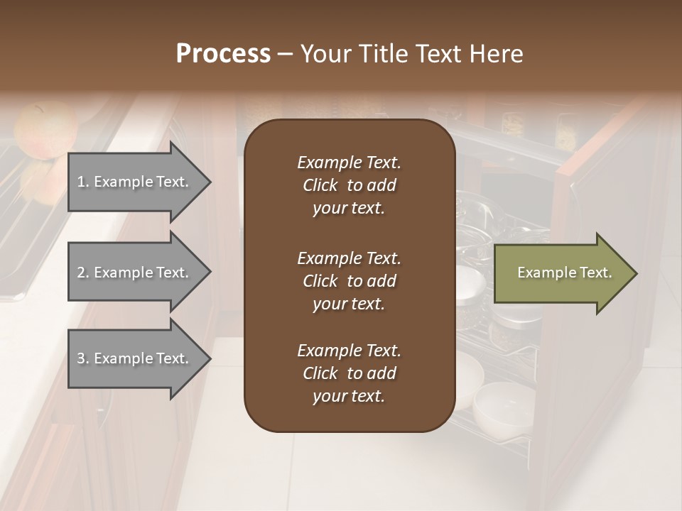 A Kitchen With A Sink And A Dish Rack PowerPoint Template