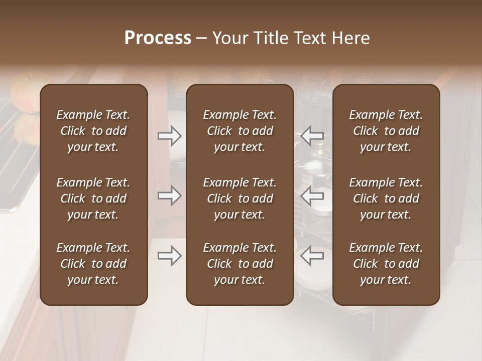 A Kitchen With A Sink And A Dish Rack PowerPoint Template