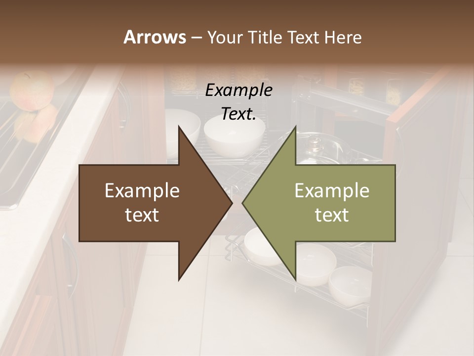 A Kitchen With A Sink And A Dish Rack PowerPoint Template
