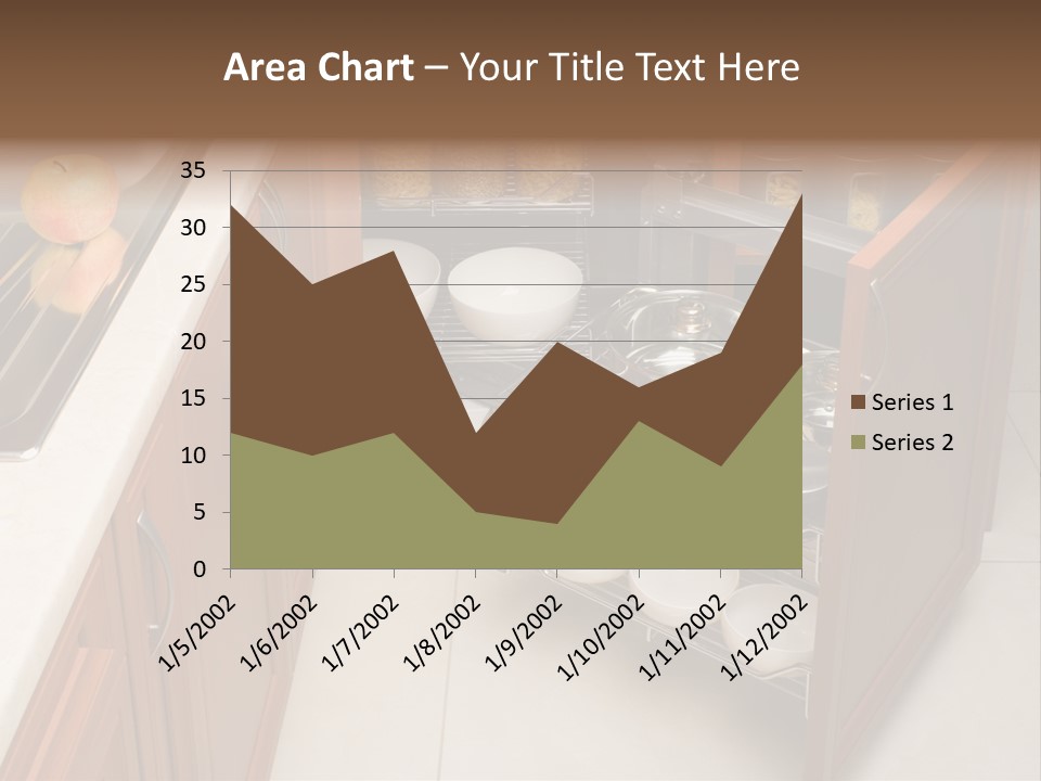 A Kitchen With A Sink And A Dish Rack PowerPoint Template
